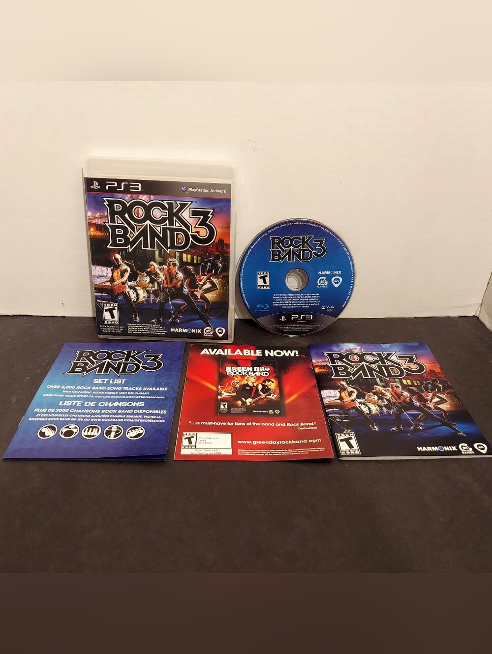 Rock Band 3 (Sony PlayStation 3, 2010) rock band 3 ps3 CIB Complete with Manual
